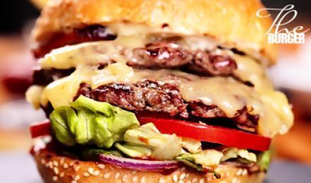СТРАШНО ВКУСНЫЙ БУРГЕР! Скидка 20% на бургеры Texas, Williams, и Beef Reef с картофелем, салатом КоулСлоу и соусами от службы доставки &amp;quot;TheBurger&amp;quot;!